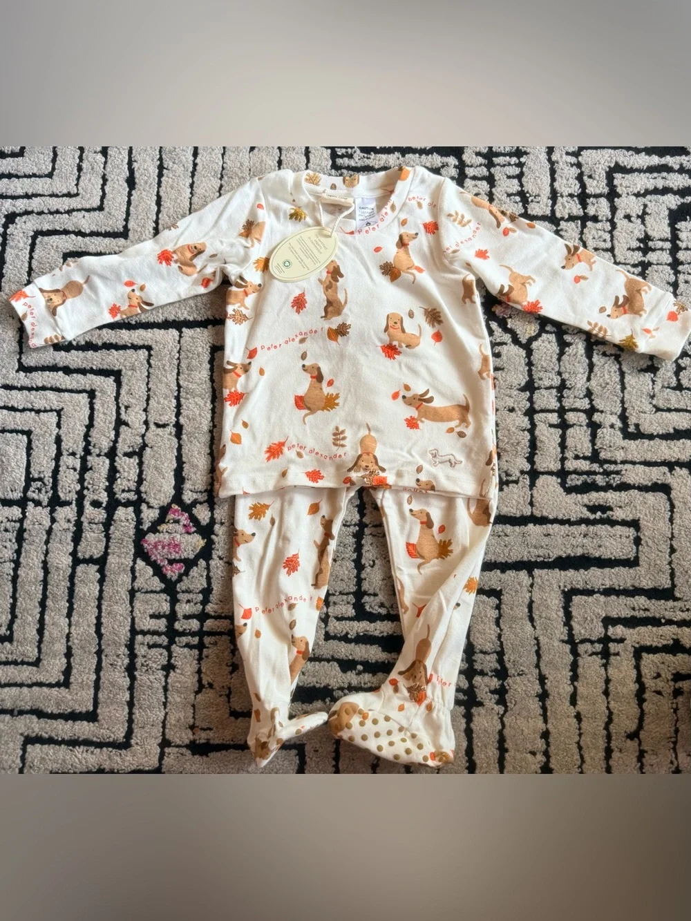 BNIB Peter Alexander 2 Piece Baby PJ Set Sz 18-24 M